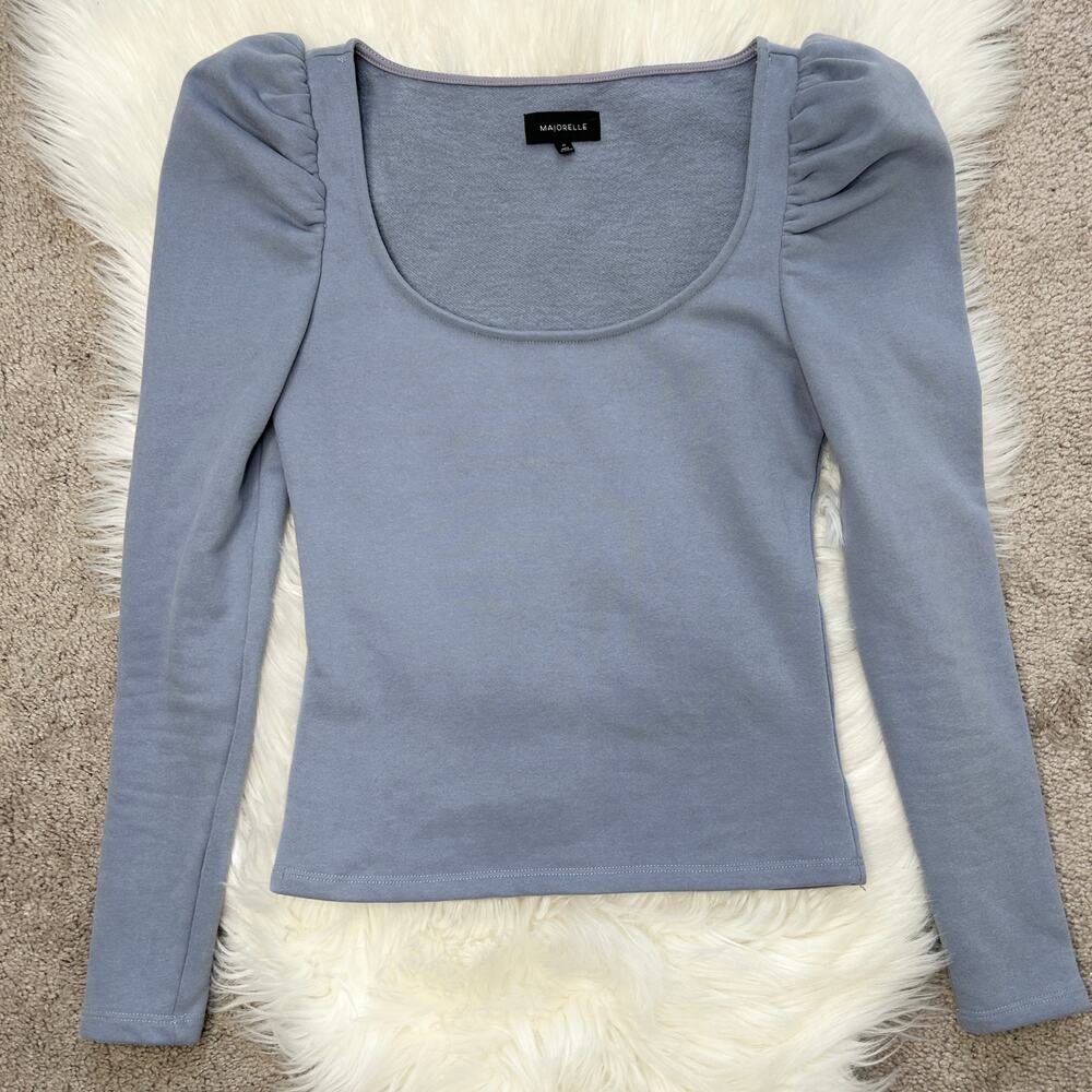 MAJORELLE Puff Sleeve Top Womens Size XS Soft Girl Whimsical Regencycore Ballet